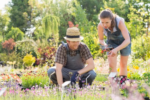 Garden waste collection pricing shown for a tidy residential front garden