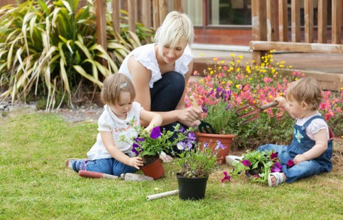 Image illustrating a customer concern being assessed in a garden service